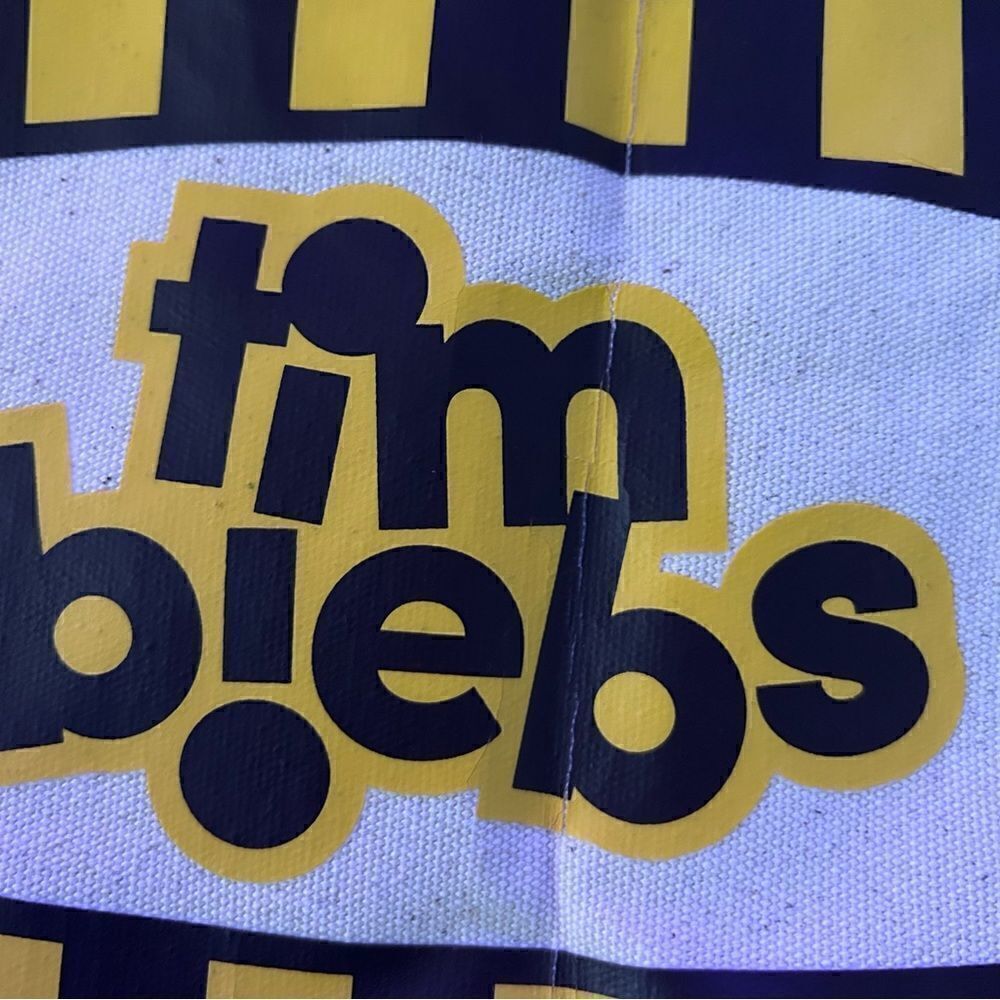 Tim Horton’s x Justin Bieber Biebs Canvas Reusable Shopping Tote Bag - Picture 5 of 5